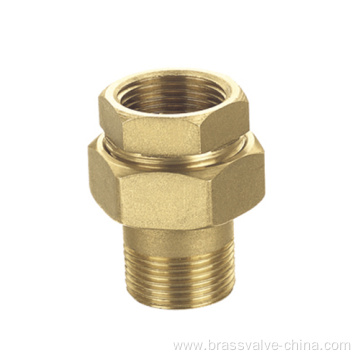 Brass MxF straight union H859A